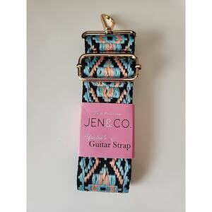 Jen & Co Adjustable Guitar Strap Purse Replacement Strap Southwestern.